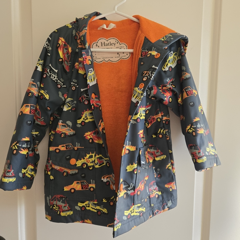 Hatley Cars Rain Jacket 3T